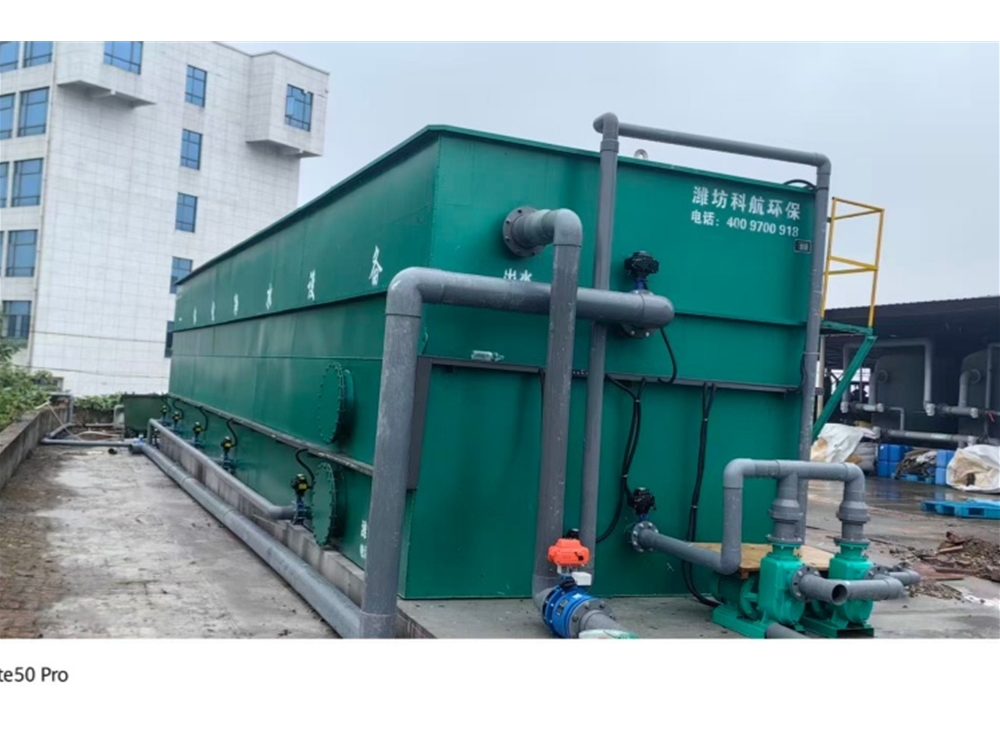 河道原水经过处理后纺织厂使用，现场安装